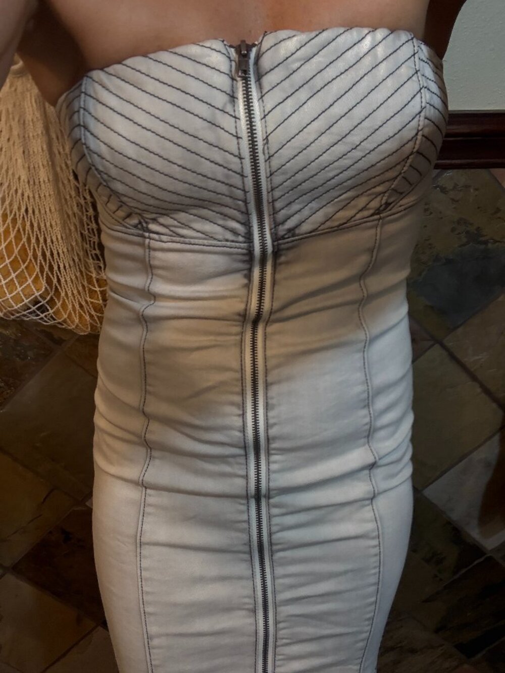 Light-Gray Jeans Dress from Guess - Size 6 (Medium)